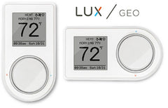 LUXPRO THERMOSTATS GEO-WH-003 24v/Millivolt White Geo Wifi 7 Day Single/Multi Stage Programmable Thermostat 2H-2C 45-90F | Midwest Supply Us