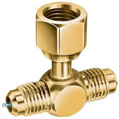 J/B Industries SAE Fittings A31854 Swivel Tee Nut on Branch 3 Pack 1/4 Inch SAE Flare for Access Valves | Midwest Supply Us