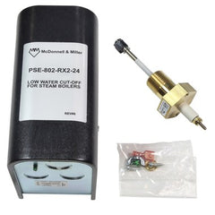 Mcdonnell Miller 153929 Low Water Cut Off Control PSE802-RX2-24 with Remote Sensor RX2 Probe 24 Voltage Alternating Current | Midwest Supply Us