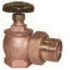 9101F-114 | Radiator Valve Angle Steam 1-1/4 Inch Female x Male Brass | Red White Valve