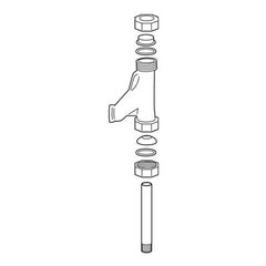 Mcdonnell Miller 349400 Y Connector SA159-17 Black | Midwest Supply Us