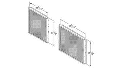 Lennox 13R98 Lennox C1GARD51A-1, 2-Piece Coil Hail Guard, (W x H): 37-3/16 x 32-5/8" & (W x H): 27-3/16 x 32-5/8"  | Midwest Supply Us