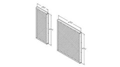 Lennox 13T32 Lennox T2GARD51M21, 2-Piece Coil Hail Guard, 12.5 Ton, (W x H): 36-13/16 x 43-3/16" & 15-9/16 x 43-3/16" | Midwest Supply Us