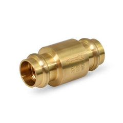 Everflow 150R114-NL 1-1/4" Press Spring Loaded Brass Inline Check valve Lead Free | Midwest Supply Us