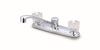 BAR-G12C | Baldor Arlington Two Handle Kitchen Faucet Acrylic Handle Less Spray Chrome | Everflow