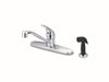 BAR-K11C | Baldor Arlington Single Handle Chrome Kitchen Faucet With Spray | Everflow