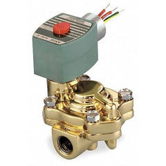 ASCO 8221G003 Solenoid Valve 8221 2-Way Brass 1/2 Inch NPT Normally Closed 120 Alternating Current NBR  | Midwest Supply Us