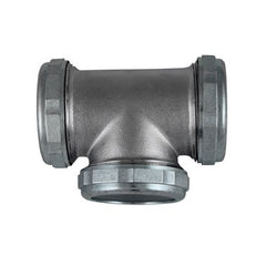 Dearborn Plastic 8481 Tee 3 Way 1-1/2" Slip Satin Nickel 22GA Brass | Midwest Supply Us