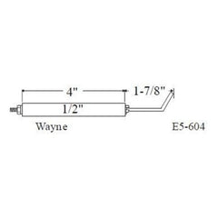 Westwood Products E5-604 Igniter Set of 2 1/2 x 5-7/8 Inch for Wayne Burners E5-604 | Midwest Supply Us