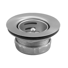 Dearborn Plastic 3784 Grid Strainer Duplex with Rubber Stopper Polished Chrome Brass Less Tailpiece | Midwest Supply Us