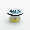 1371 | Drain Strainer Flat Duplex with Zinc Nuts 2 to 2-1/2 Inch Stainless Steel Die Cast Slip Joint | Pasco