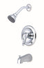 BAR-T41C | Baldor Arlington Single Lever Tub / Shower Loop Style Handle Valve Included - Chrome | Everflow