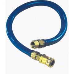 Dormont 1675BPQ48 Gas Connector Safety System 3/4x48" Quick Disconnect Stainless Steel Blue | Midwest Supply Us