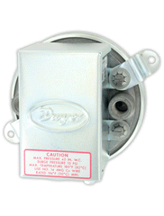 Dwyer Instruments 1910-10 Differential pressure switch | range 3.0-11.75" w.c. | approx. deadband @ min. set point 0.40 | approx. deadband @ max. set point 0.40. | Midwest Supply Us