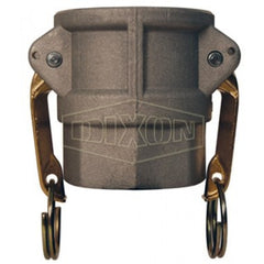 Dixon G200-D-AL Coupler Global D with Brass Handles Aluminum 2" Female NPT | Midwest Supply Us