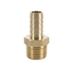 Flared Fittings 201A-12E Hose Barb Connector 3/4 Inch Bright Brass Push-On x MPT | Midwest Supply Us