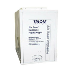 Trion 447380-010 Air Cleaner Air Bear Supreme Right Angle 2000 Cubic Feet per Minute MERV 8 White 20x24-1/2x5 Inch | Midwest Supply Us