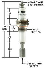 Crown Engineering WCC-12-1KH AUBURN LIQUID LEVEL PLUG | Midwest Supply Us
