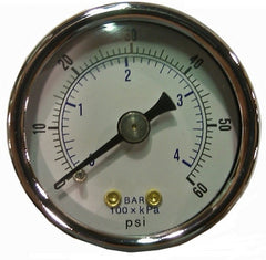 Crown Engineering 41466 PSI GAUGE 0-60 psi, 1.5" FACE, 1/8, CBM | Midwest Supply Us