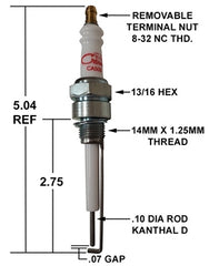 Crown Engineering CA508 IGNITER / REPLACES ECLIPSE 10019728 | Midwest Supply Us