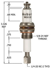 Crown Engineering WCC-12 AUBURN LIQUID LEVEL PLUG | Midwest Supply Us