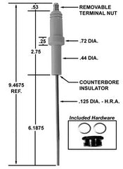 Crown Engineering CA181 IGNITER/REPLACES IA-9-C | Midwest Supply Us