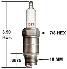 Crown Engineering D23 CHAMPION SPARK PLUG | Midwest Supply Us