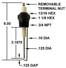 Crown Engineering CA536 IGNITER/REPLACES I-34-7 | Midwest Supply Us