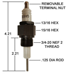Crown Engineering CA655 IGNITER/REPLACES I-75-5 | Midwest Supply Us
