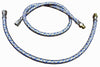 43022 | RIELLO BRAIDED HOSE - PKG'D - 24 L X 1/4 (M)NPT X SWIVEL BRITISH THD | Crown Engineering