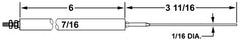 Crown Engineering 27128 RAY OIL BURNER ELECTRODE  | Midwest Supply Us