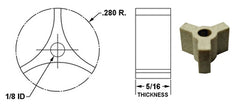 Crown Engineering 17795 SPIDER INS. 9/16" OD X .136" ID | Midwest Supply Us
