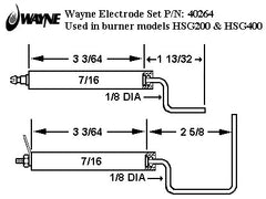Crown Engineering 40264 WAYNE HSG ELECTRODE KIT FOR HSG | Midwest Supply Us