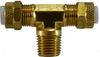 20318 | 3/16 X 1/8 (OD X MALE BRANCH TEE), Brass Fittings, Flareless, Male Branch Tee | Midland Metal Mfg.