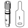 168072 | Service Kit QC-1 Cartridge with Yellow ID Tag 168072 for Thermostatic Expansion Valves | Sporlan