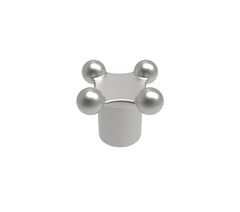 Jergens 21119 KNOB, HAND, 3/4, ALUMINUM | Midwest Supply Us