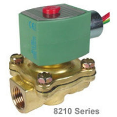 ASCO JKF8210G009 Solenoid Valve 8210 2-Way Brass 3/4 Inch NPT Normally Closed 120 Alternating Current NBR | Midwest Supply Us