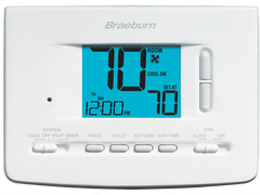 BRAEBURN 2220 Economy Universal Programmable Thermostat 2H / 2C | Midwest Supply Us