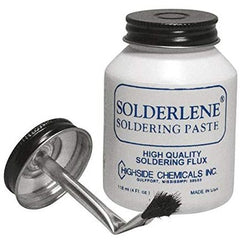 Mars Controls 93812 Flux Solderlene 1 Pint Paste 0.815-0.880 for All Metals except Aluminum and Magnesium Brush Top Jar Yellow | Midwest Supply Us