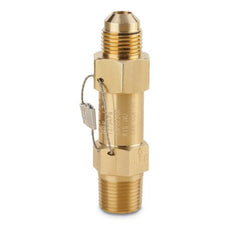 Superior Refrigeration Products 3015-450 Relief Valve A Brass 3/8x1/2" NPTxSAE Straight Thru 450PSI -40 to 325DEG F | Midwest Supply Us