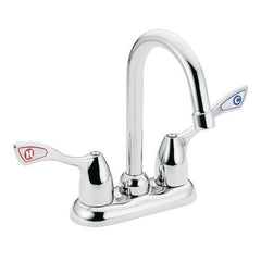 Moen 8948 Bar Faucet M-Bition Centerset 4 Inch Spread 2 Wrist Blade Chrome 1.2 Gallons per Minute | Midwest Supply Us