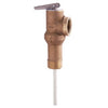 66132 | Relief Valve Temperature and Pressure with Extended Shank 3/4 Inch Male x Female Bronze 210 Degrees Fahrenheit for Water Heater | Watts