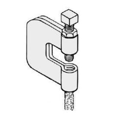 Hangers 21LSS0038 C Clamp with Locknut 3/8 Inch T-304 Stainless Steel | Midwest Supply Us