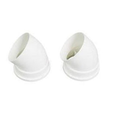 Rinnai 224050 Elbow 45 Degree Non-Condensing for Vent Pipe Plastic with Aluminum Liner 2 Pack | Midwest Supply Us