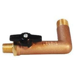 Legend Valves 111-205 Oil Tank Valve Angle Quarter Turn Ball Type 1/2x3/8" Brass Male Iron Pipe T-565 PTFE 125PSI | Midwest Supply Us
