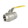 50M76-212 | Ball Valve 50M76 Stainless Steel 2-1/2 Inch Threaded 2 Piece Locking Lever Full Port | Sharpe Valves