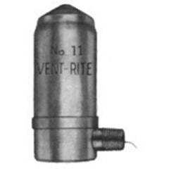 Vent-Rite 11 Air Vent Angle 1/8" Male Thread 6PSI Free Standing Radiators Nickel Plated Brass | Midwest Supply Us