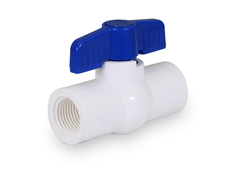 Everflow 265T100 1" SCH. 40 PVC THREADED BALL VALVE WHITE NSF APPROVED | Midwest Supply Us