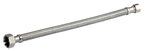 Everflow 27130-NL EVERFLOW 27130-NL 30" SS BRAIDED 1/2" IPS X 3/8 COMP FAUCET SUPPLY LEAD FREE | Midwest Supply Us