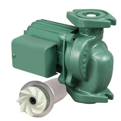 TACO 0010-F3-1 IFC Circulator Pump 00 Inline Cartridge Cast Iron Flange Integral Flow Check 1 Stage 1/8 Horsepower Stainless Steel | Midwest Supply Us
